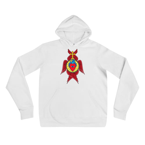 Sacred Heart white hoodie